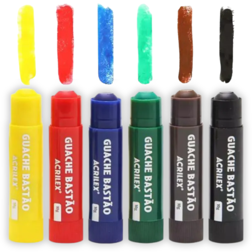 Tinta Guache em Bastão 6 Cores Acrilex - #2