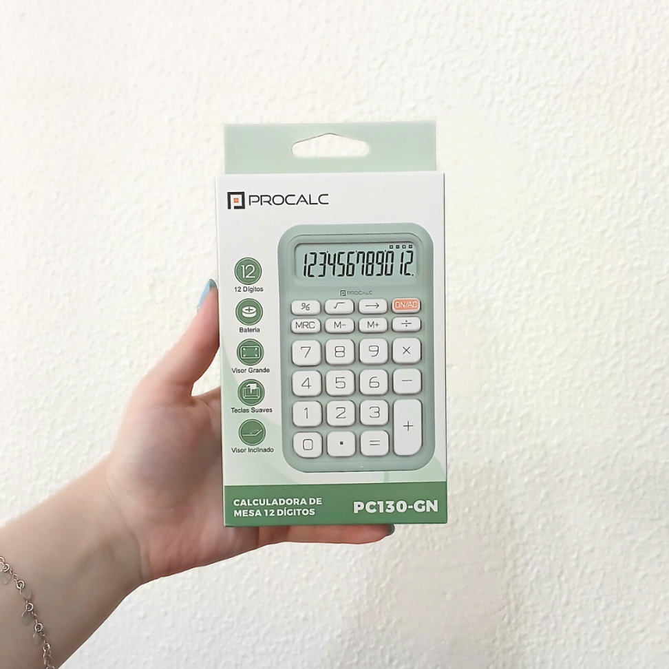 Calculadora de Mesa PC130-GN Procalc - #3