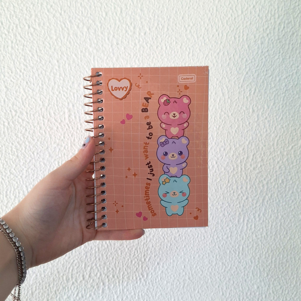 Caderneta com Espiral Lovvy Cadersil - #7