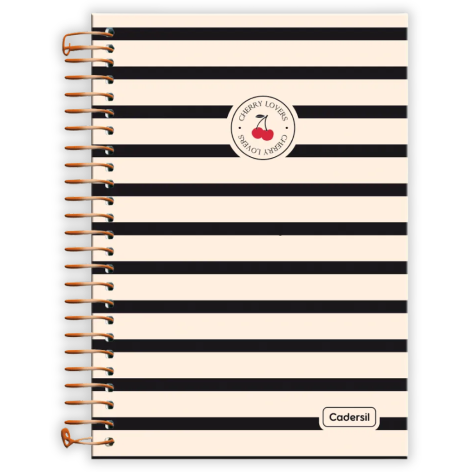 Caderno com Espiral Pequeno 1/4 Cherry Lovers Cadersil - #4