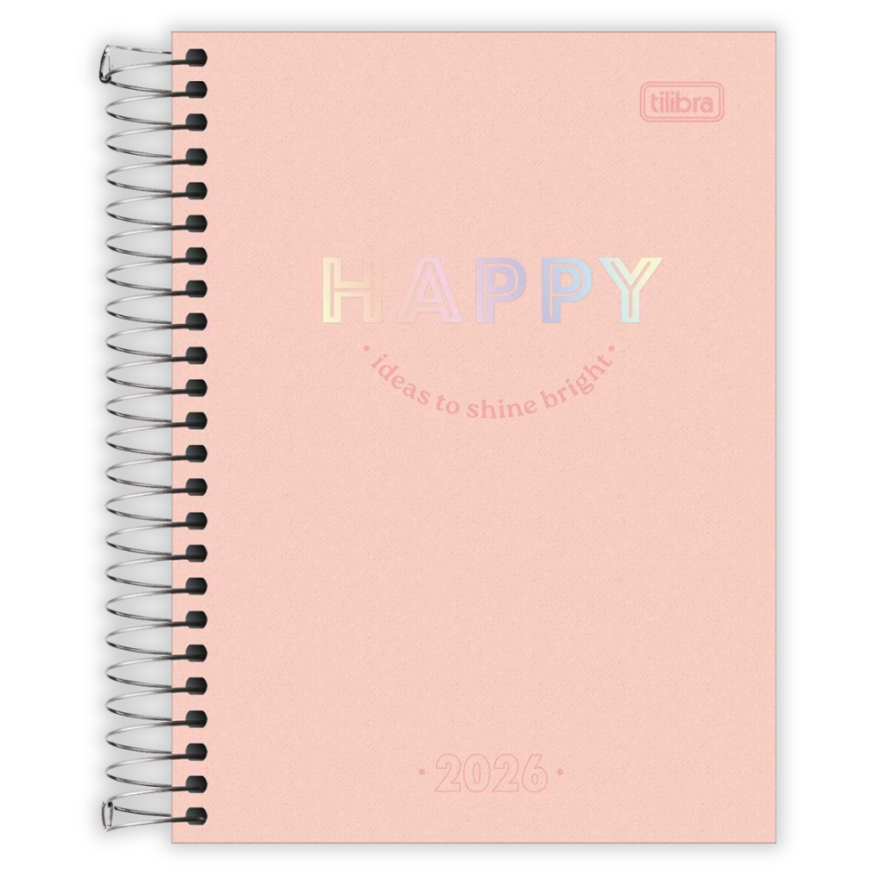 Agenda Espiral Diária Pequena Happy 2026 Tilibra - #4