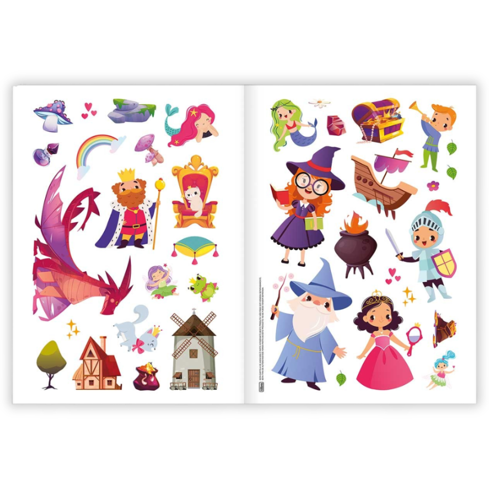 Álbum de Atividades com Adesivos Jardim Encantado Tilibra - #4