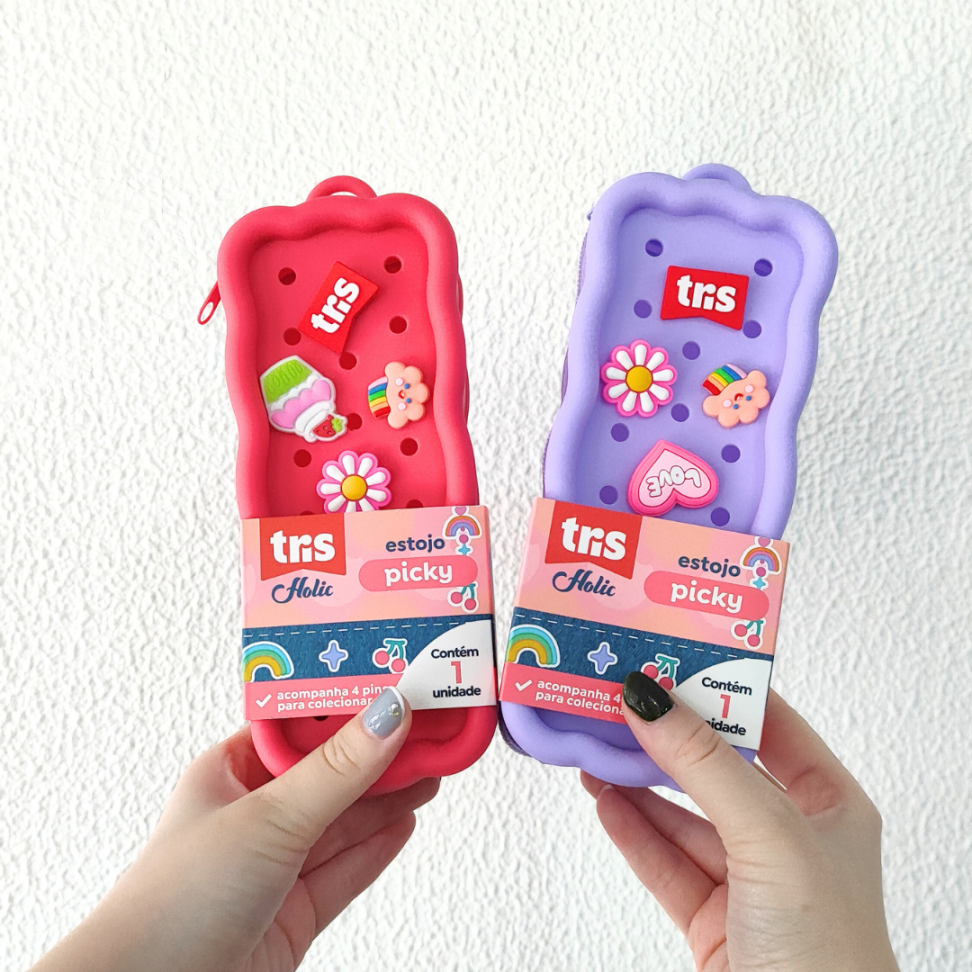 Estojo Simples Picky Charm Holic Tris - #1