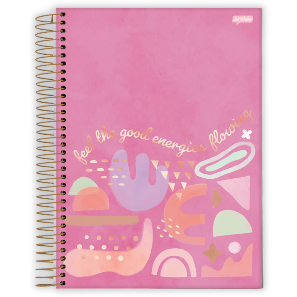 Caderno com Espiral Colegial La Creme 1 Matéria Jandaia - #1