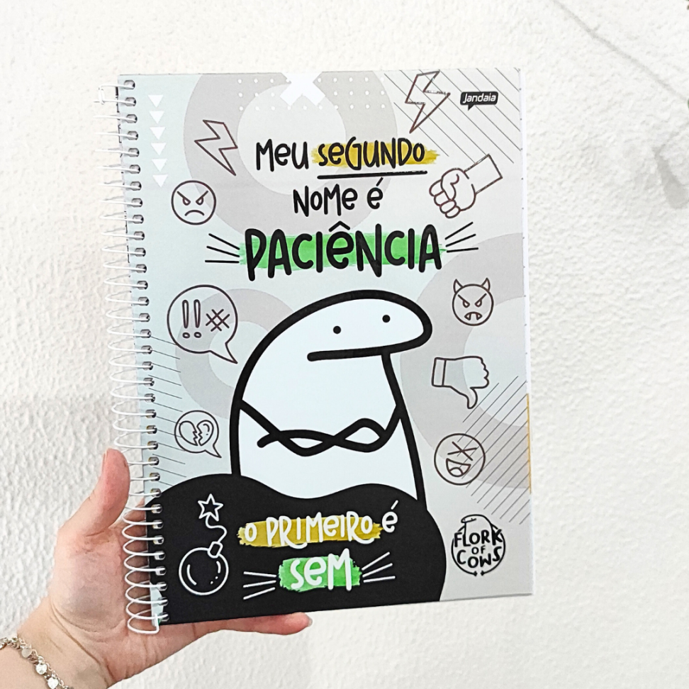 Caderno com Espiral Universitário Flork of Cows 10 Matérias Jandaia - #1