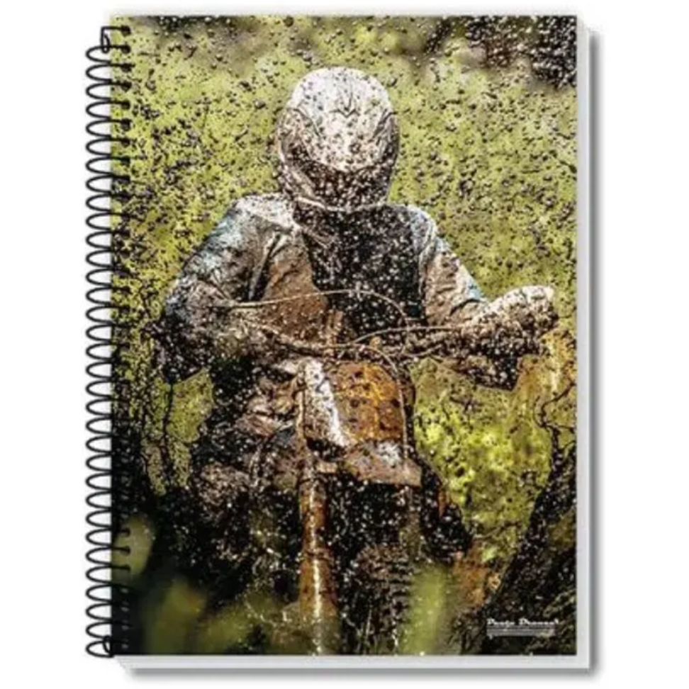 Caderno com Espiral Universitário Up 1 Matéria Pauta Branca - #5