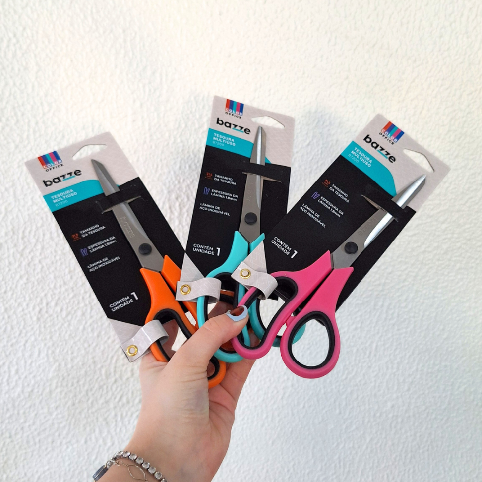 Tesoura Multiuso B7200 Colors Bazze - #5