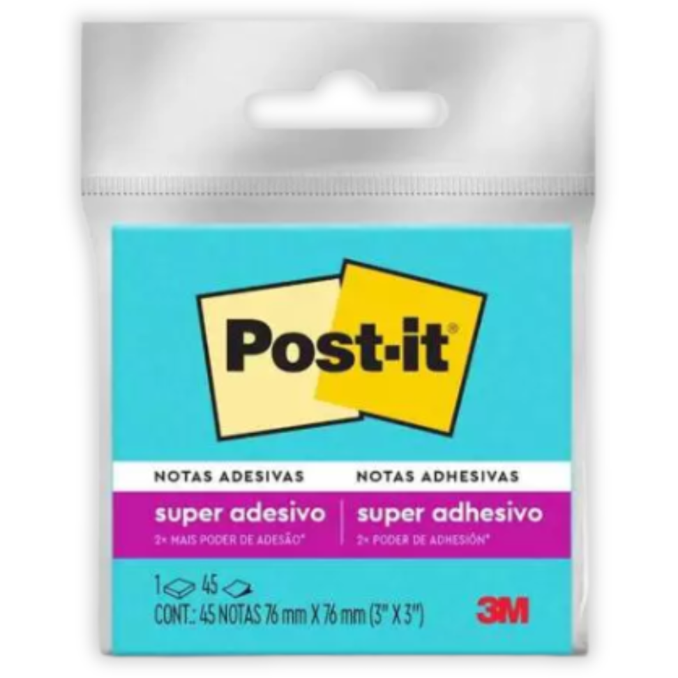 Notas Autoadesivas Post-It 76mm x 76mm Neon 3M - #3
