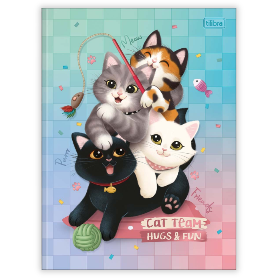 Caderno Brochura Purrfect Cats Tilibra - #1