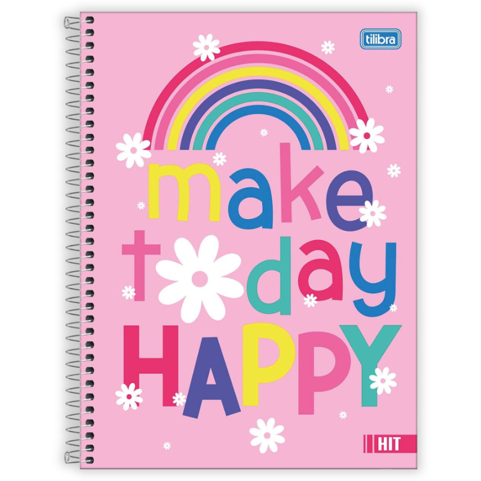 Caderno com Espiral Universitário 1 Matéria Hit Feminino Tilibra - #1