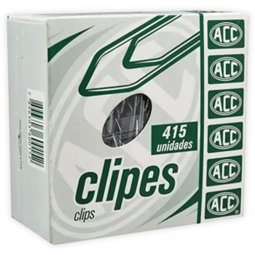 Clipes para Papel N.3/0 415 Unidades ACC