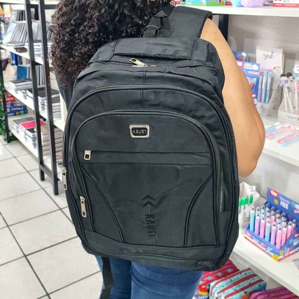 Mochila de Costas Preta Kaust Triviun - #1