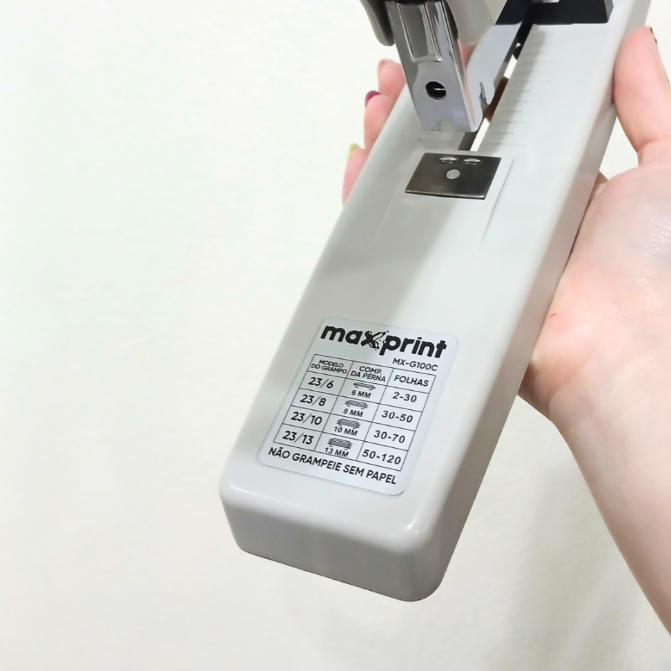 Grampeador 100 Folhas Metálico MXG100C Maxprint - #7