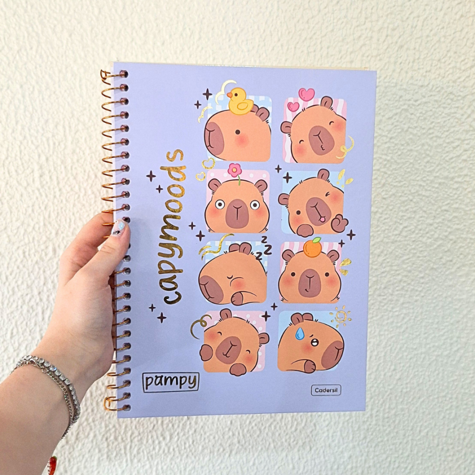 Caderno com Espiral Universitário Pampy 1 Matéria Cadersil - #6