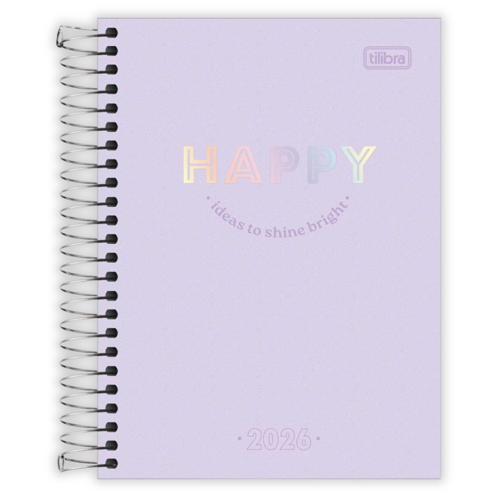 Agenda Espiral Diária Pequena Happy 2026 Tilibra - #3