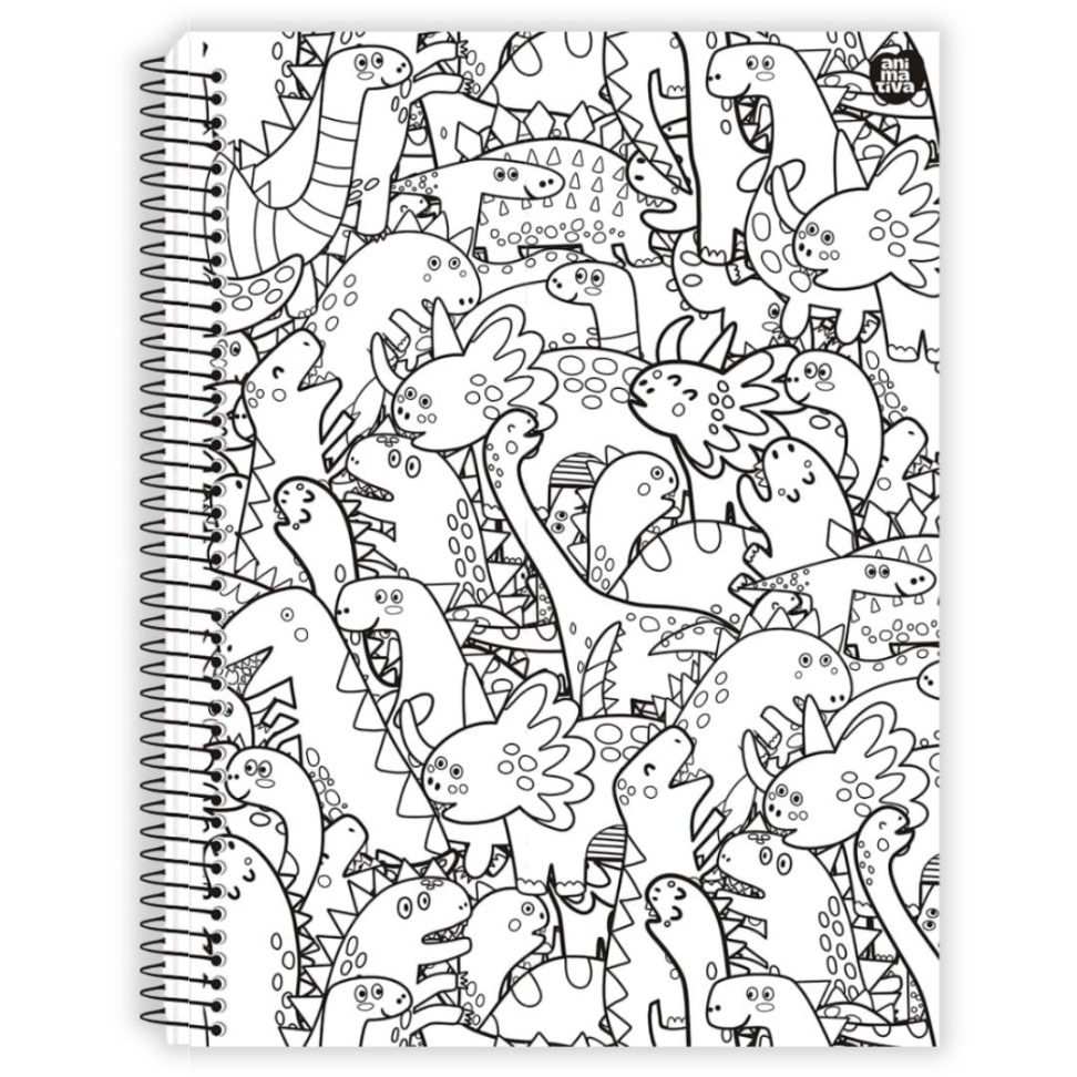 Caderno com Espiral Universitário Color Quest 1 Matéria Animativa - #5