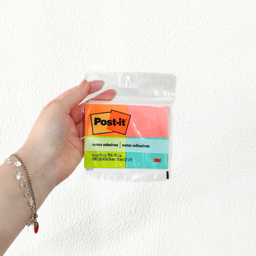 Notas Autoadesivas Post-It Tropical 38mm x 50mm 4 Cores 3M - #1