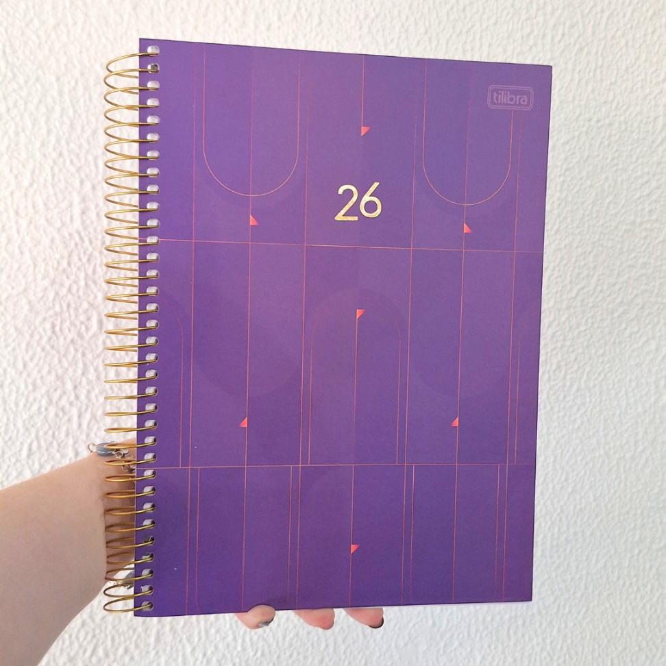 Agenda Executiva Espiral Diária Grande Spot Colorida 2026 Tilibra - #7