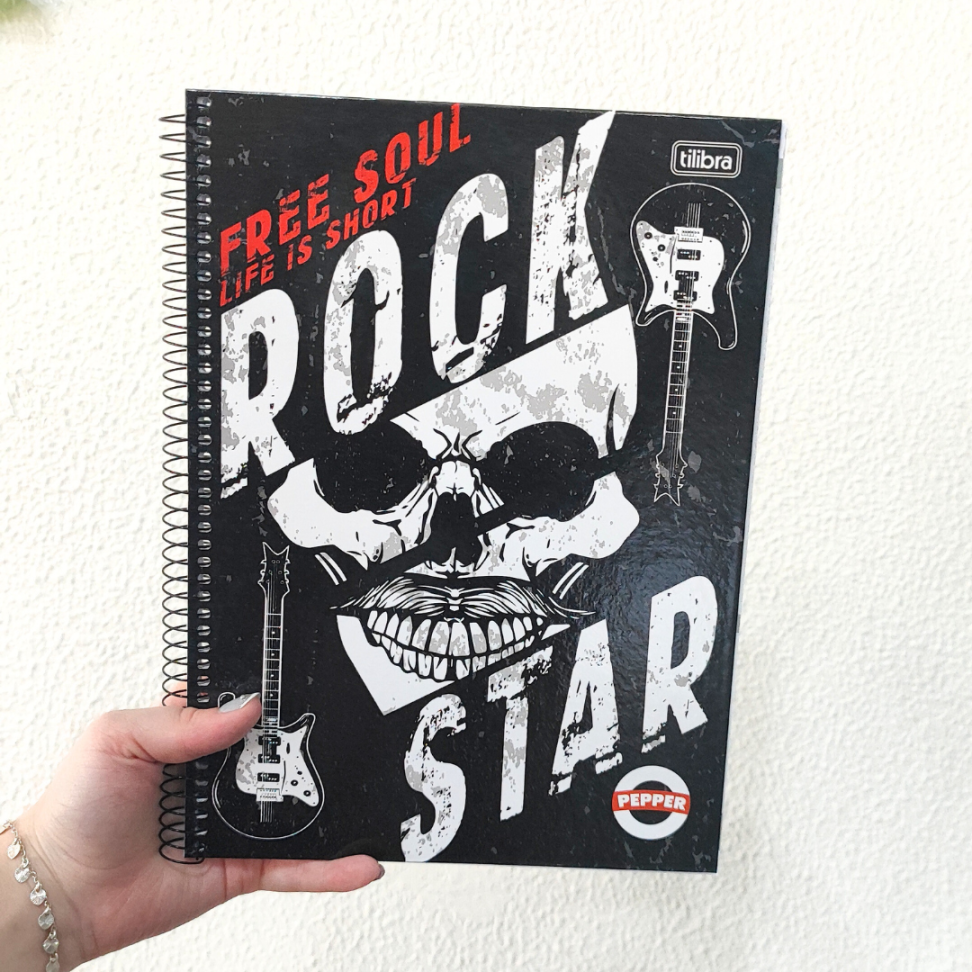 Caderno com Espiral Universitário 1 Matéria Pepper MasculinoTilibra - #1