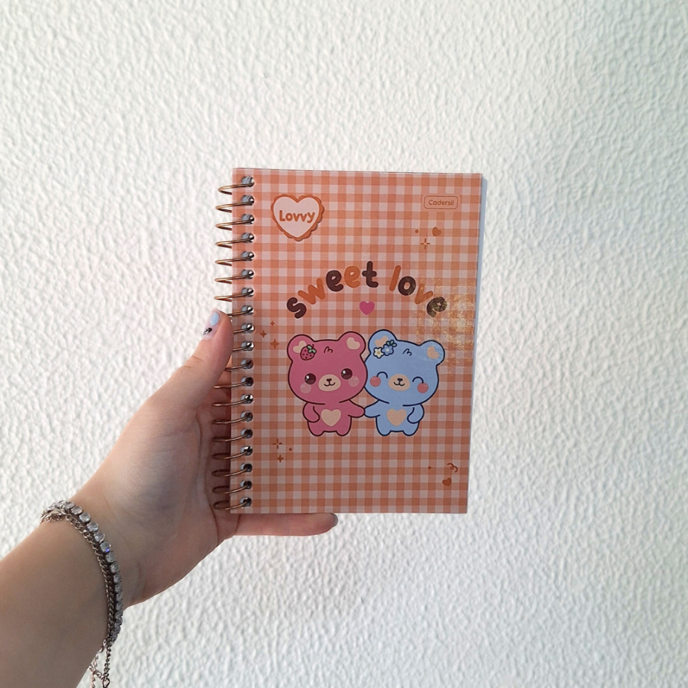 Caderneta com Espiral Lovvy Cadersil - #9