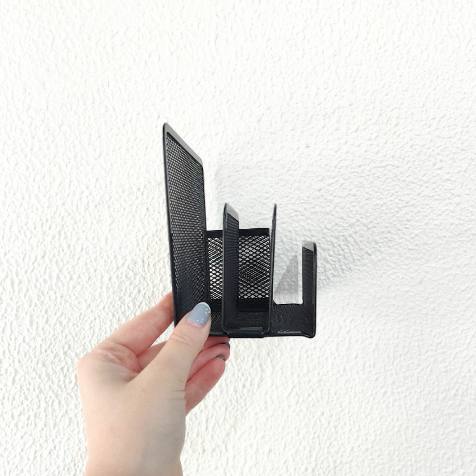 Porta Objetos 5 Compartimentos Aramado Preto Oportunity - #5