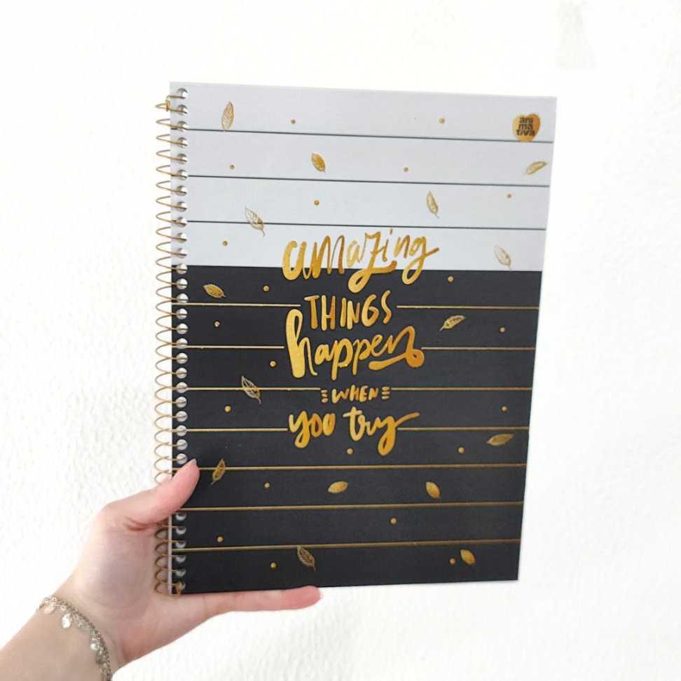 Caderno com Espiral Universitário Happen 10 Matérias Animativa - #1