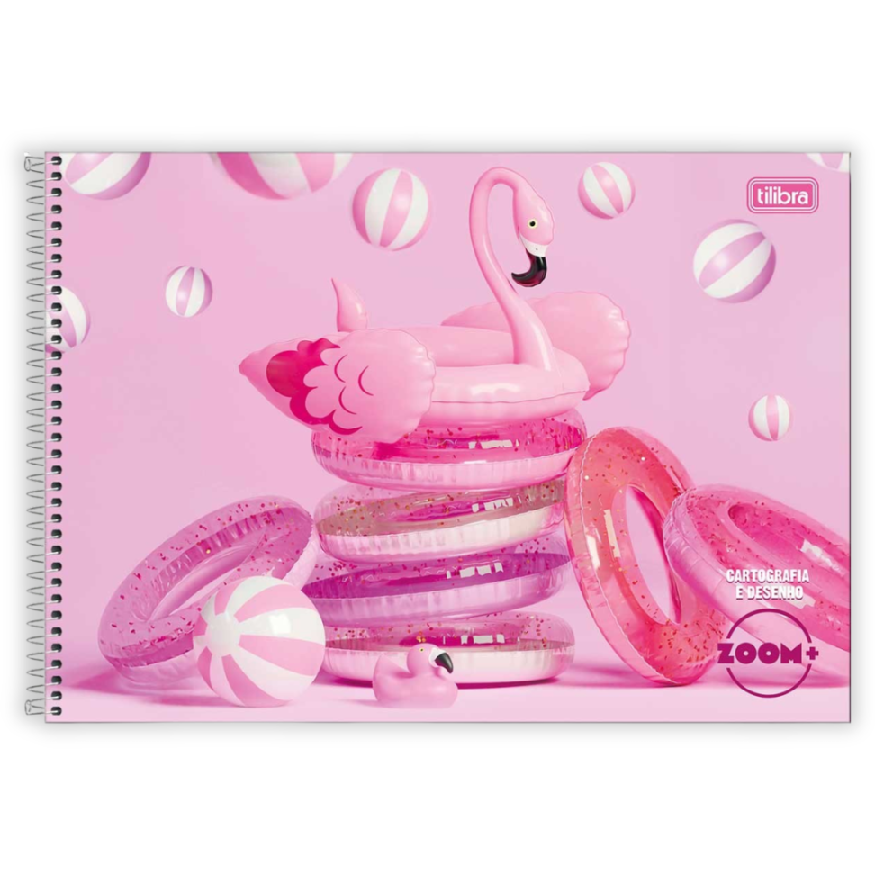 Caderno de Cartografia e Desenho Zoom+ Feminino Tilibra - #1