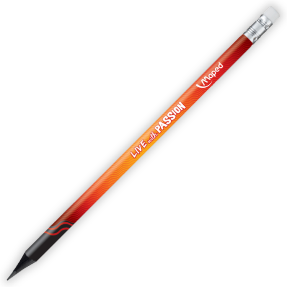 Lápis Grafite de Escrever com Borracha Ponteira Energy Black'Peps Maped - #3