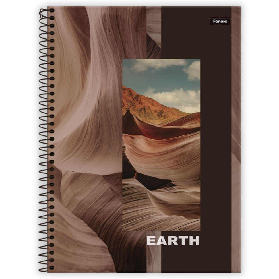 Caderno com Espiral Universitário 4 Elementos Mais 16 Matérias Foroni - #1