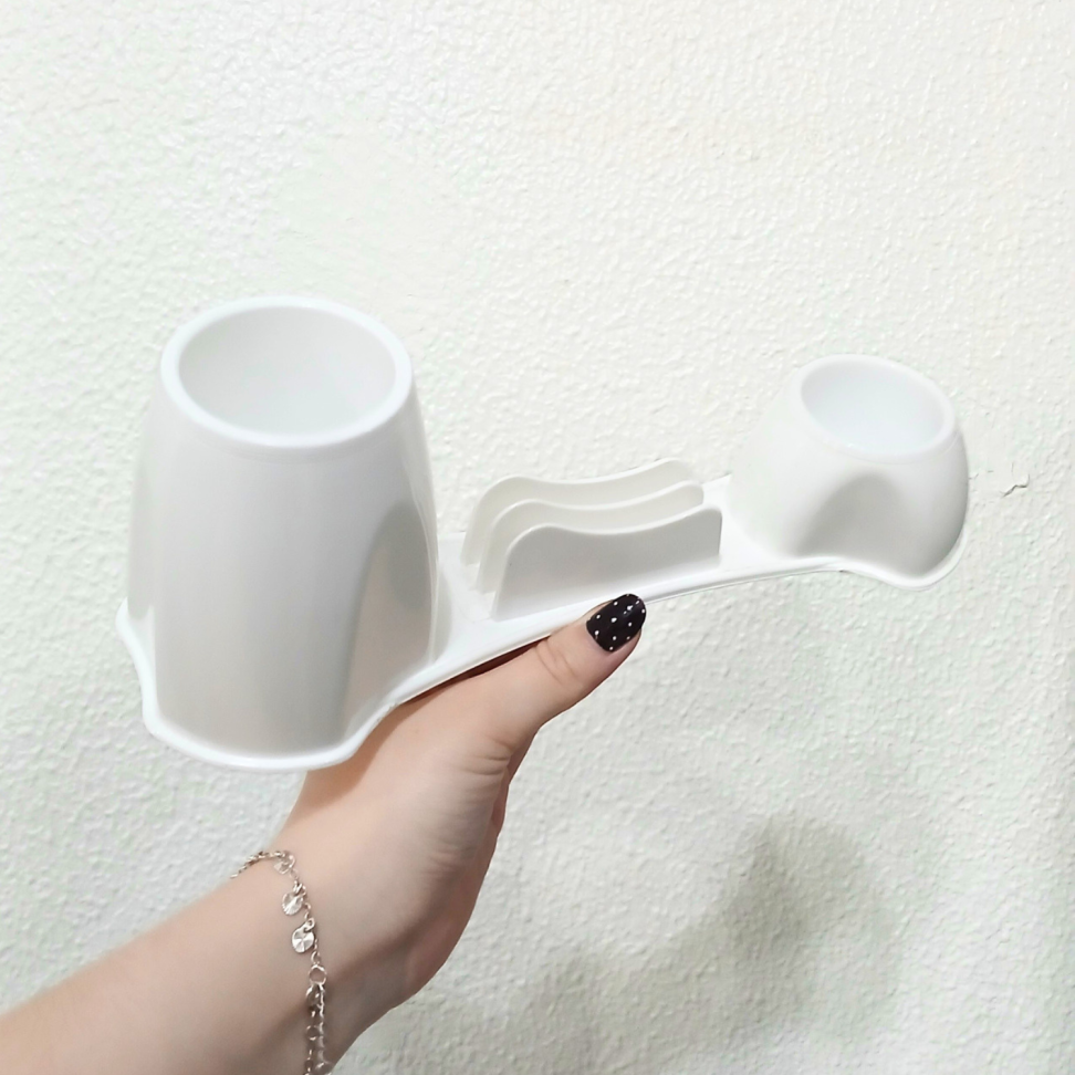 Porta Canetas Triplo Acrílico Branco Dello - #4