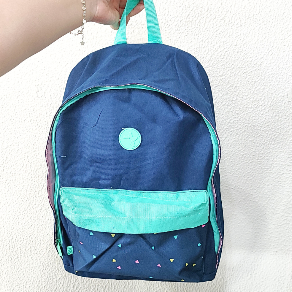 Mochila de Costas Poliéster Enjoy Azul BRW - #1