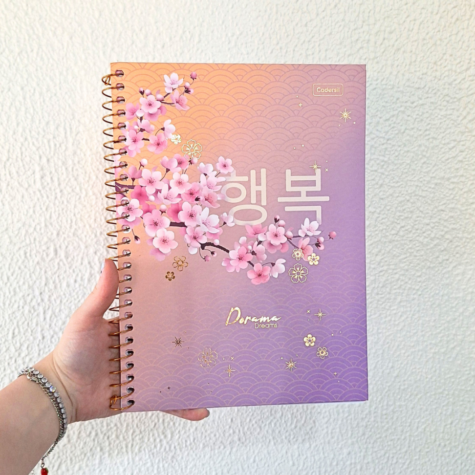 Caderno com Espiral Universitário Dorama Dreams Coração 1 Matéria Cadersil - #8