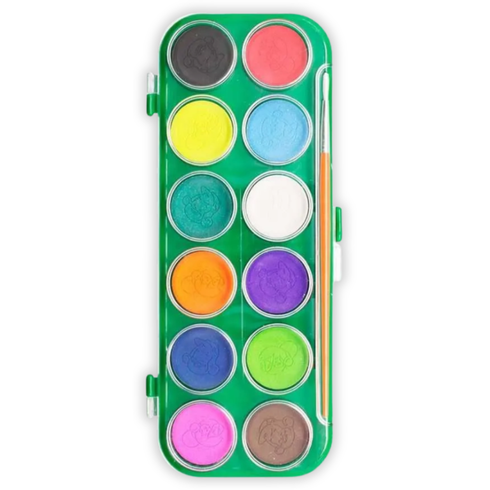 Aquarela Escolar 12 Cores + 1 Pincel Leo e Leo - #2