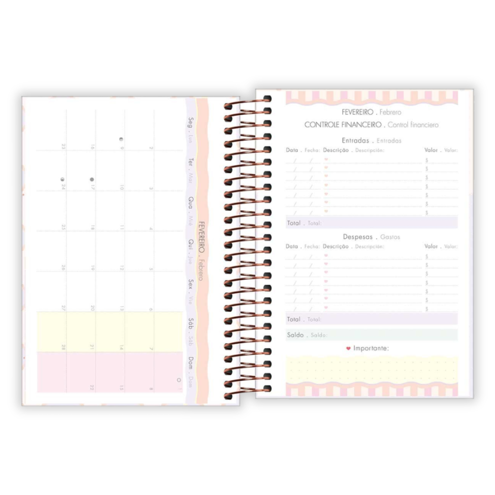 Agenda Espiral Diária Pequena Soho 2026 Tilibra - #9