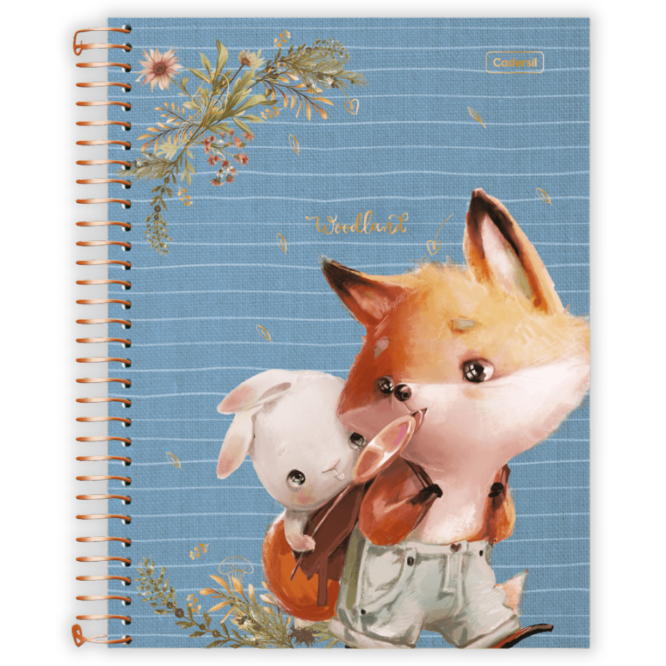 Caderno com Espiral Universitário Woodland 1 Matéria Cadersil - #4