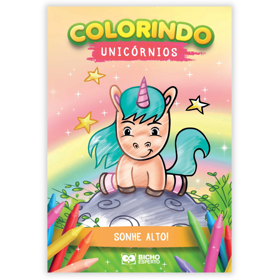 Livro Colorindo Unicórnios Bicho Esperto - #1