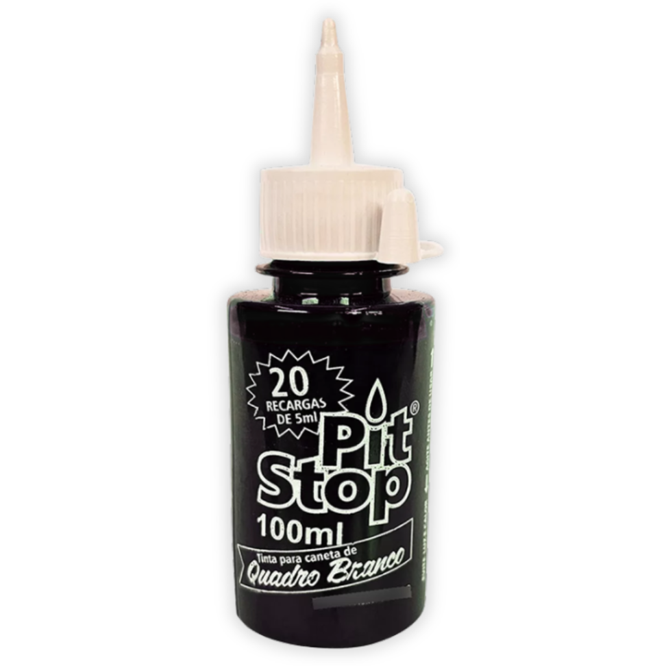 Tinta Refil para Marcador de Quadro Branco Pit Stop 100ml Brasinks - #3