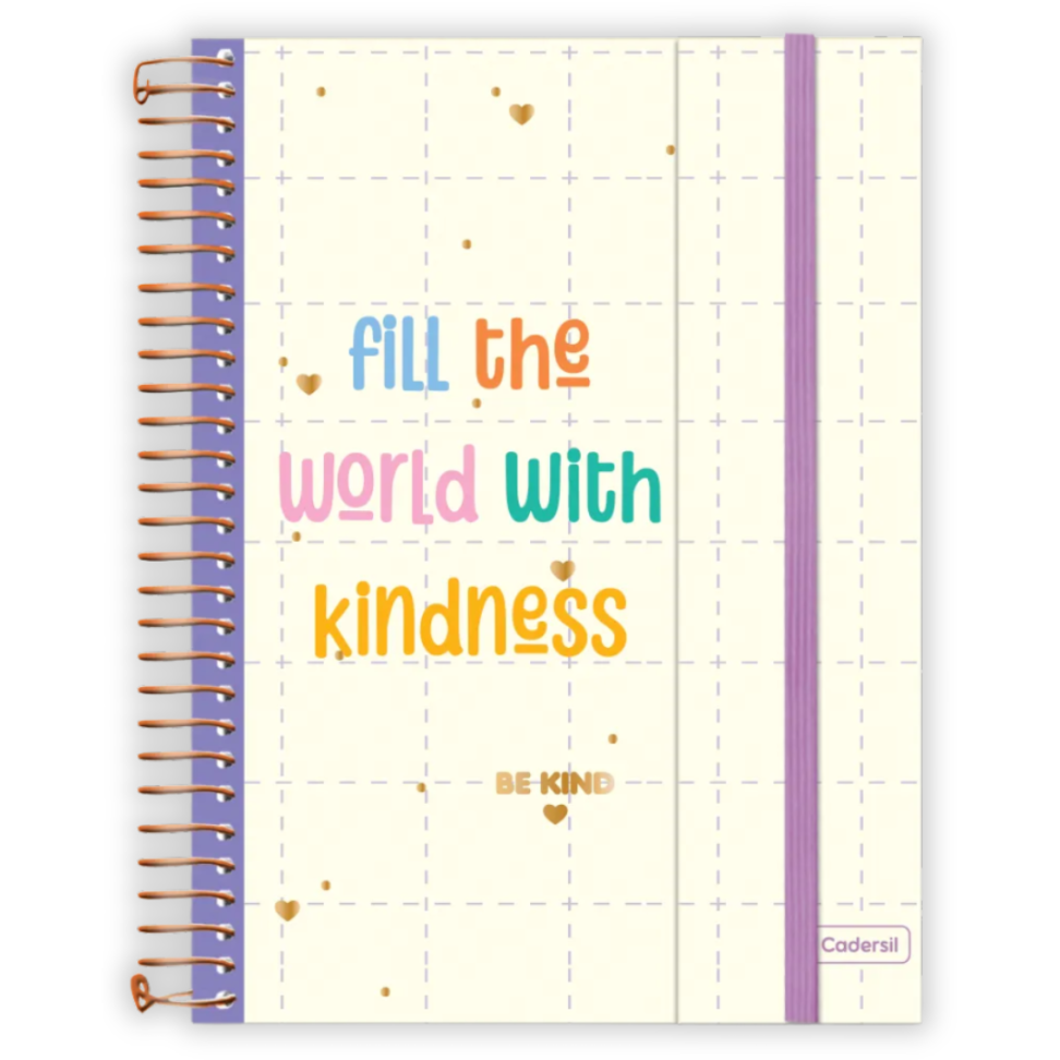 Caderno Criativo com Espiral Colegial Be Kind Cadersil - #3