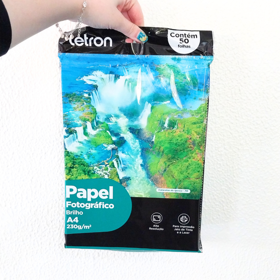 Papel Fotográfico Brilho 230g 1 Folha Letron - #4