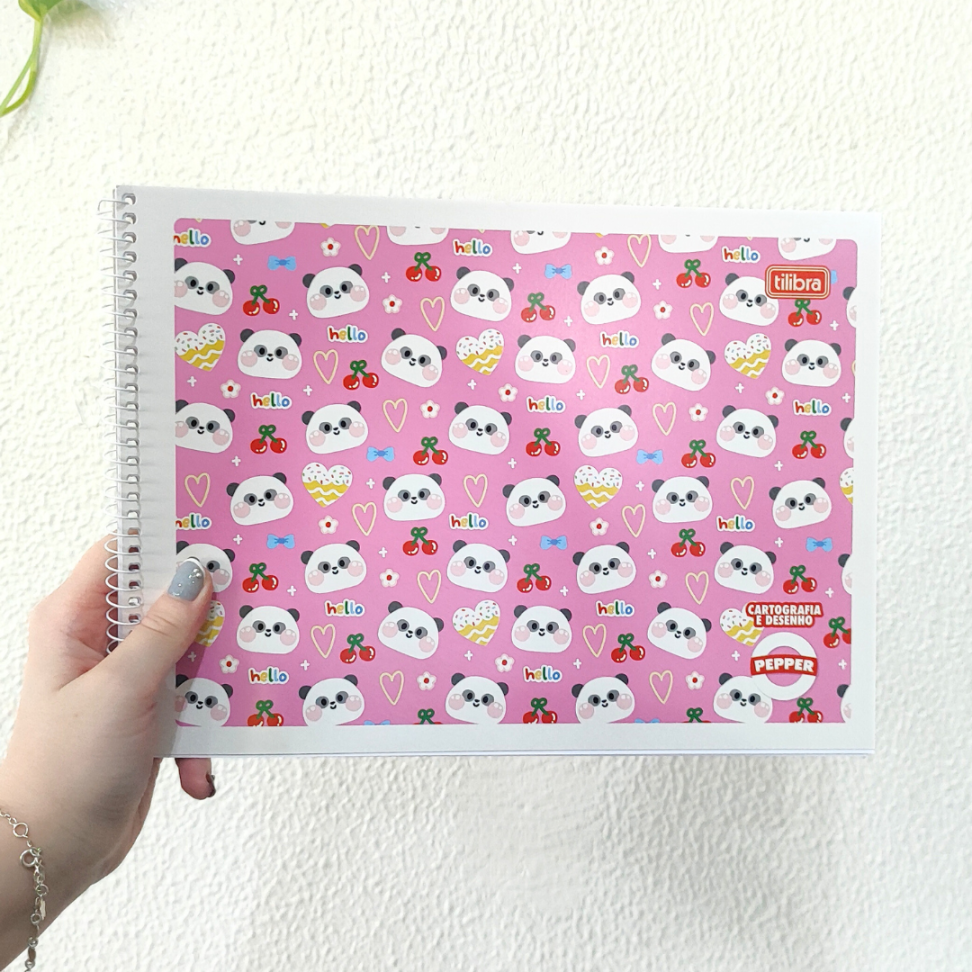 Caderno de Cartografia e Desenho Capa Flexível Pepper Tilibra - #1