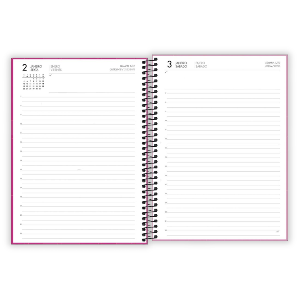 Agenda Executiva Espiral Diária Grande Spot Colorida 2026 Tilibra - #6