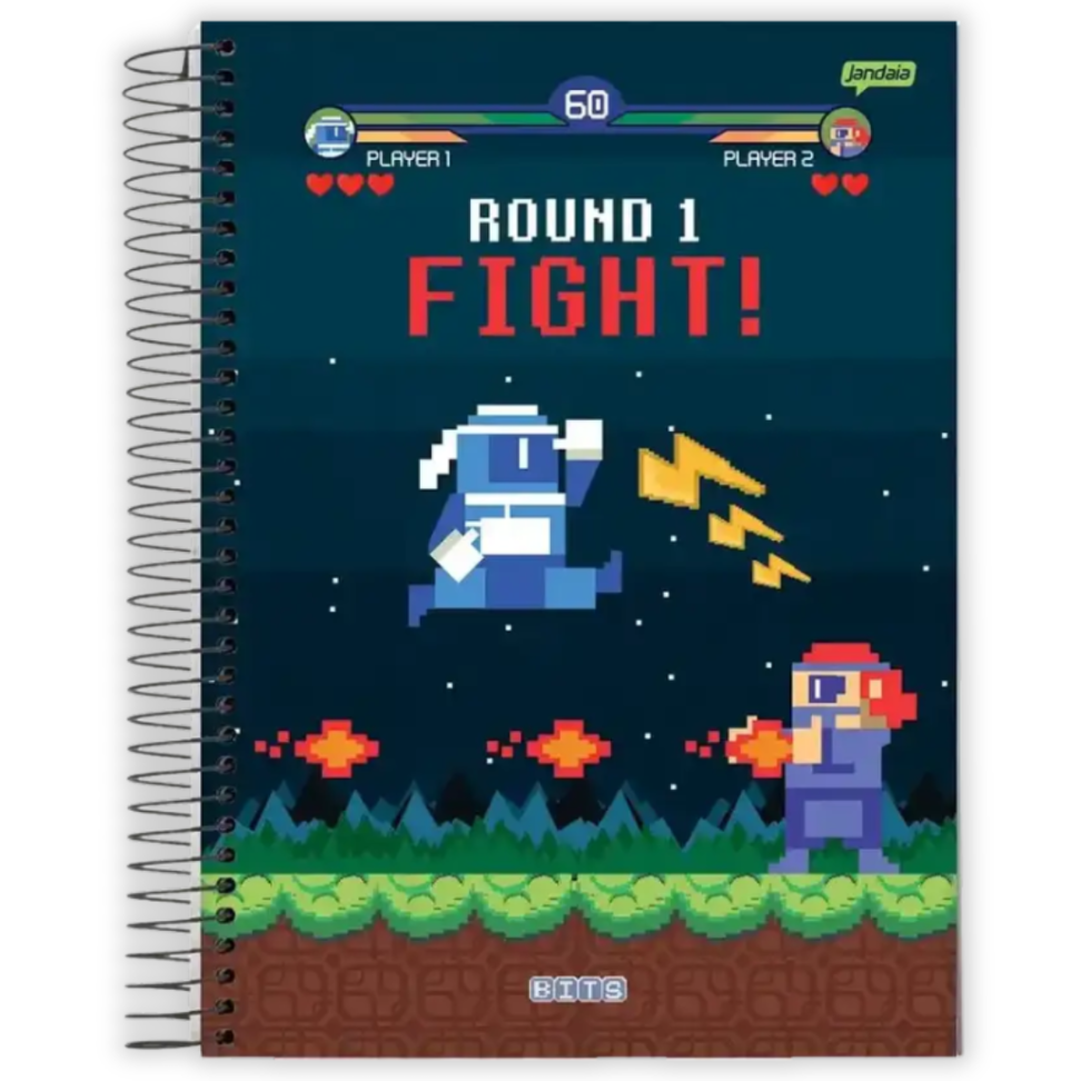 Caderno com Espiral Universitário Bits 1 Matéria Jandaia - #2