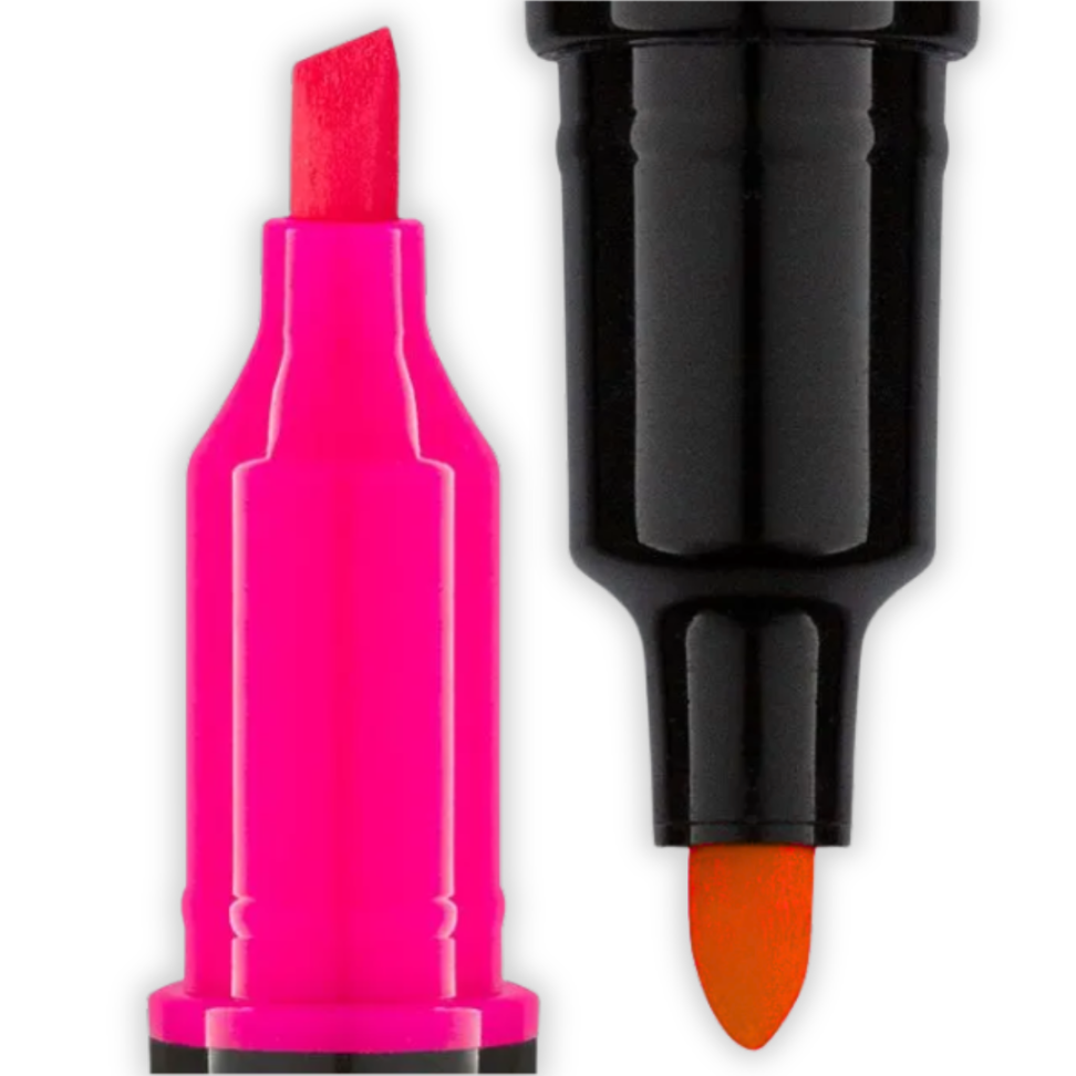 Marca Texto Ponta Dupla Neon BRW - #4