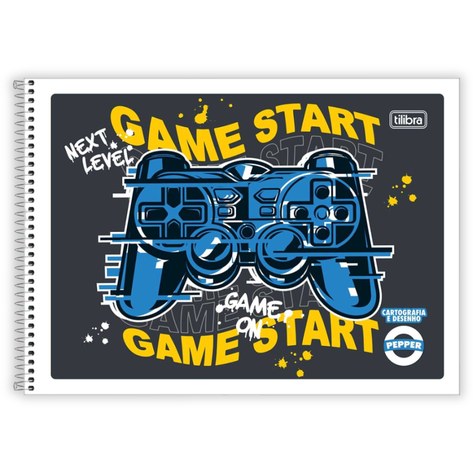 Caderno de Cartografia e Desenho Capa Flexível Pepper Tilibra - #1