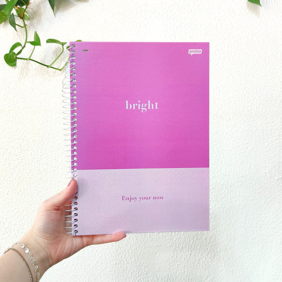 Caderno com Espiral Universitário Bright 1 Matéria Jandaia - #1
