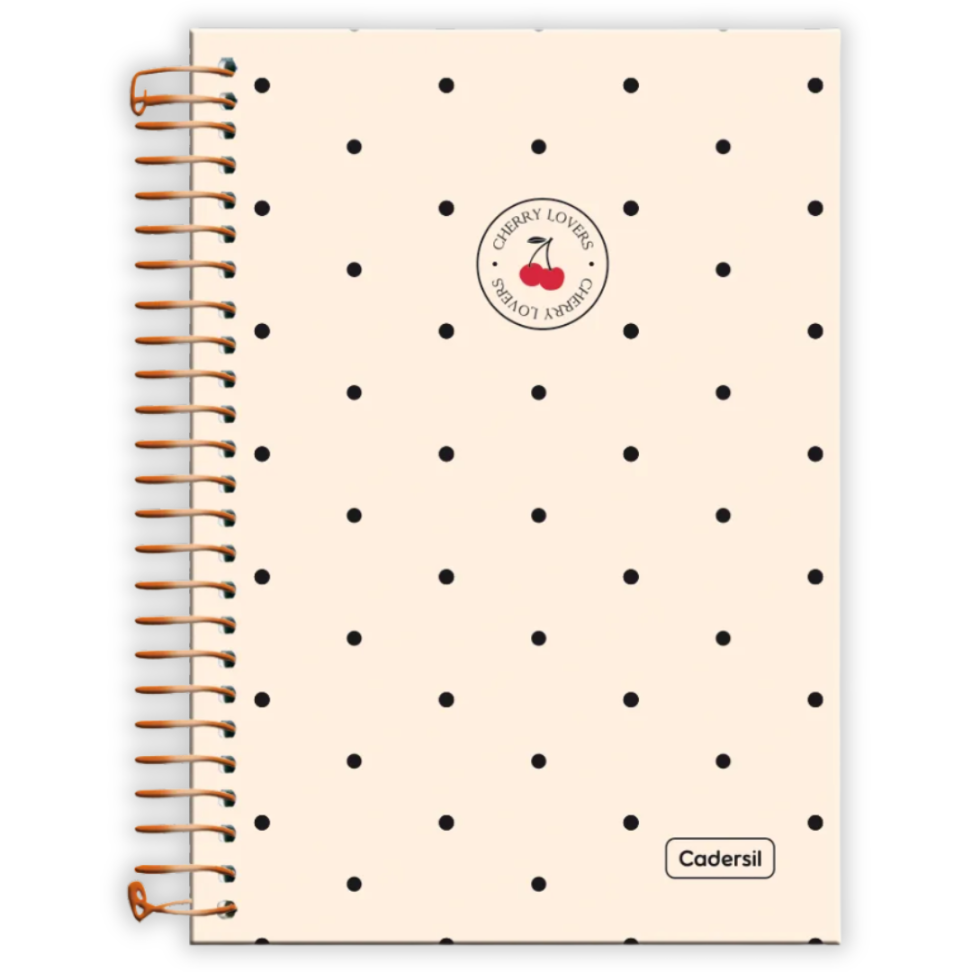 Caderno com Espiral Pequeno 1/4 Cherry Lovers Cadersil - #5