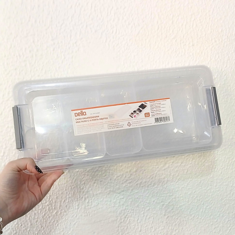 Caixa Organizadora Multiuso com 6 Porta Objetos Dello - #2