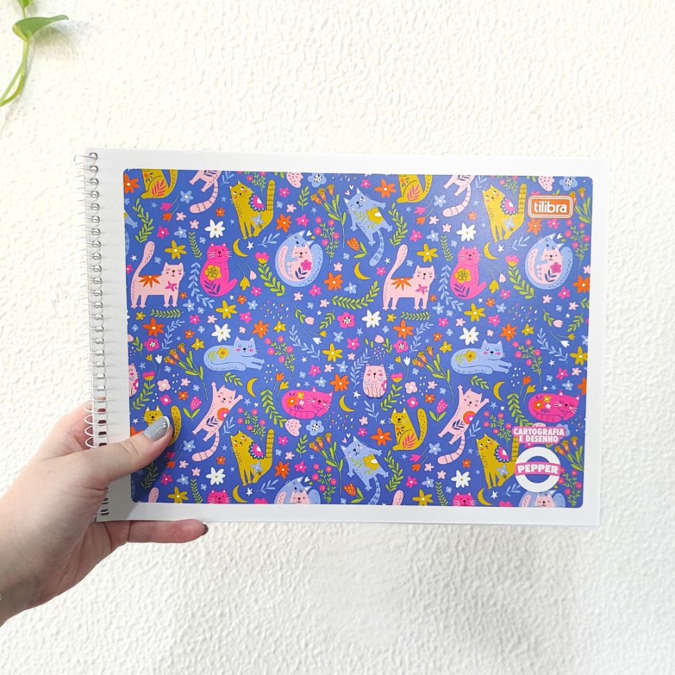 Caderno de Cartografia e Desenho Capa Flexível Pepper Tilibra - #1