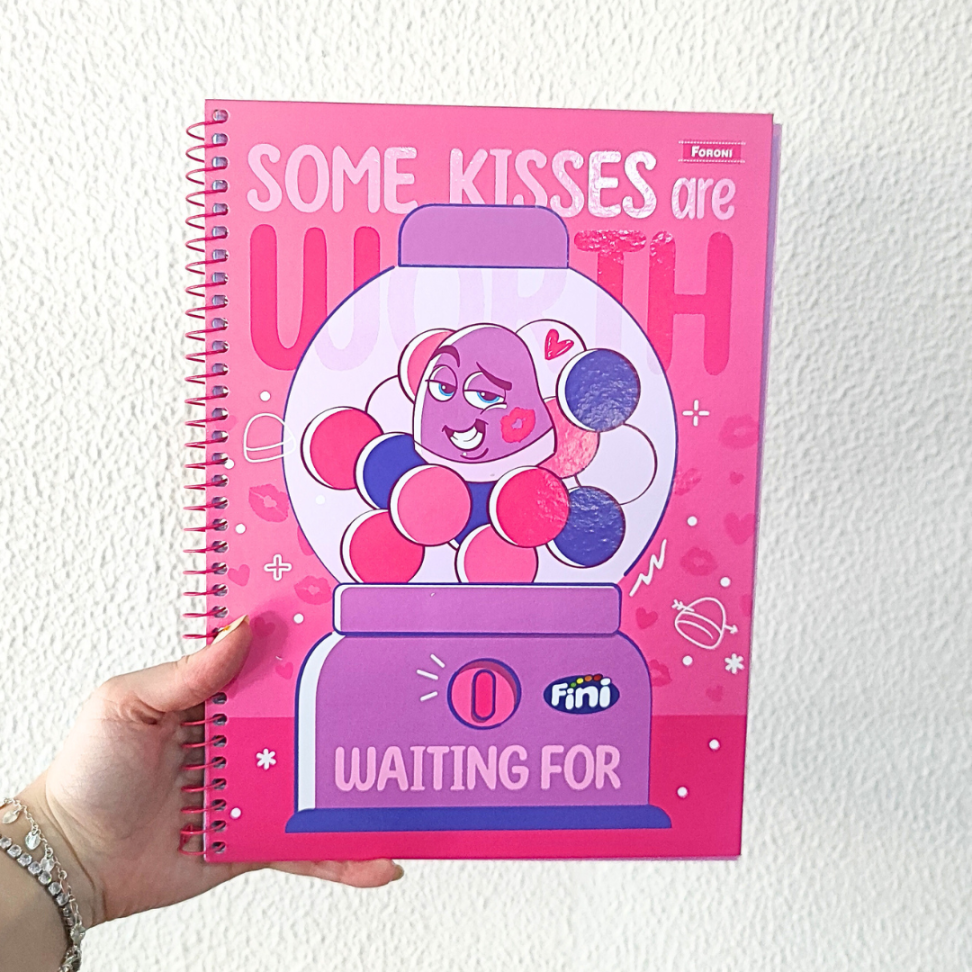 Caderno com Espiral Universitário com Cheirinho Fini 1 Matéria Foroni - #1