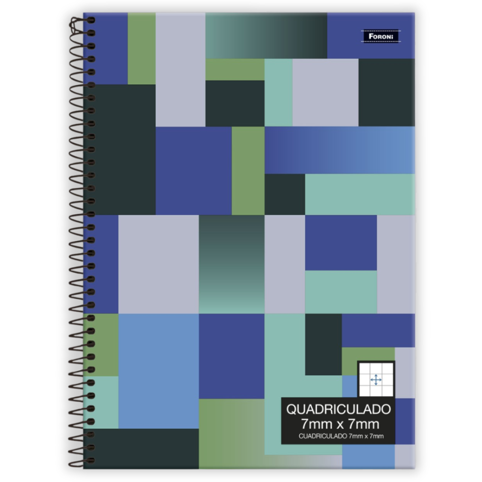 Caderno Quadriculado 7mm x 7mm Foroni - #1